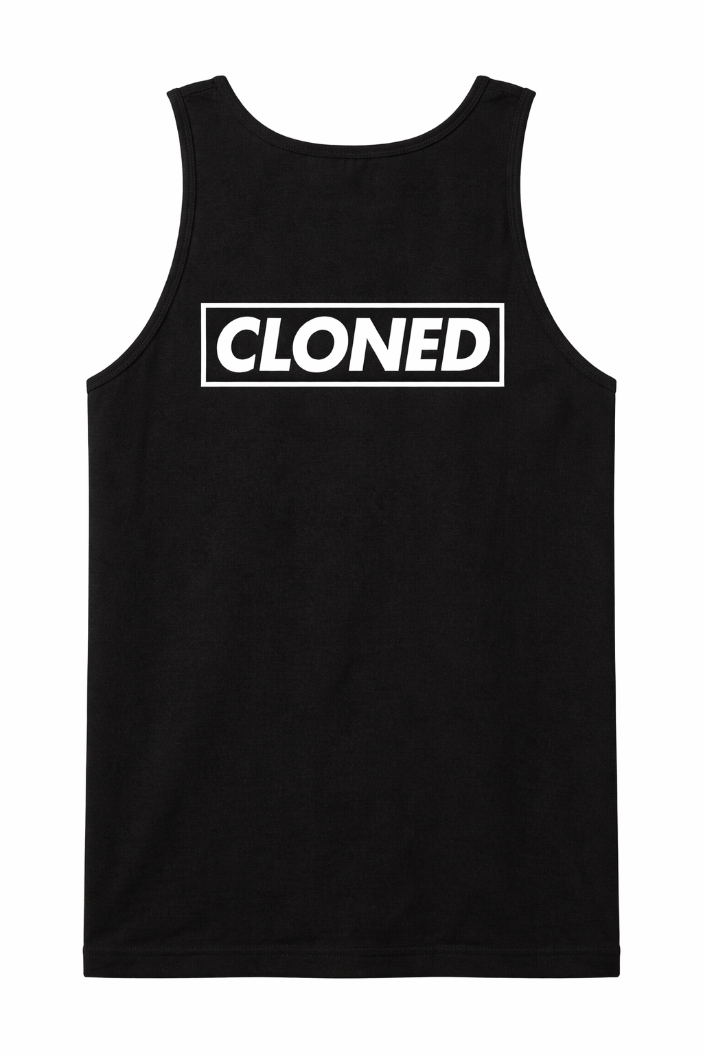 We’re CLONED black tank top